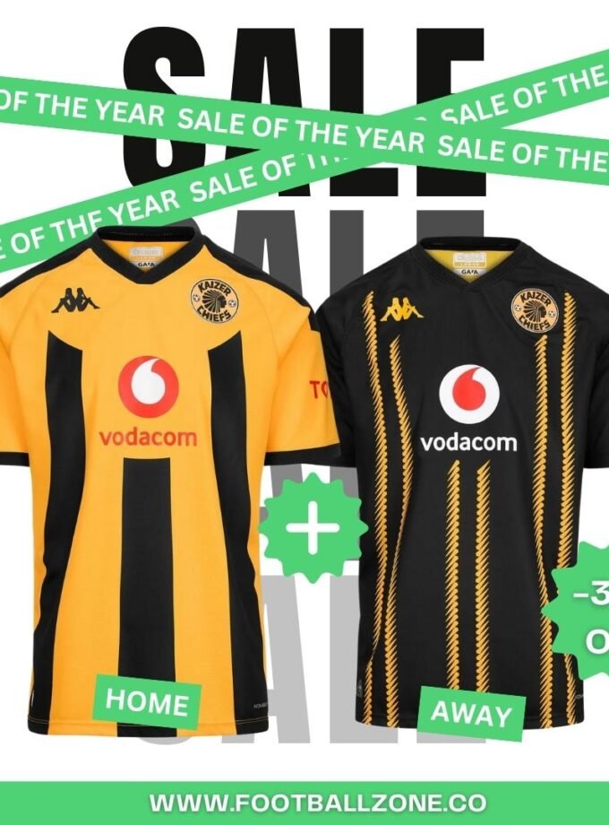 x2 Kaizer Chiefs Fan Jerseys ( 1 Home & 1 Away) 24/25