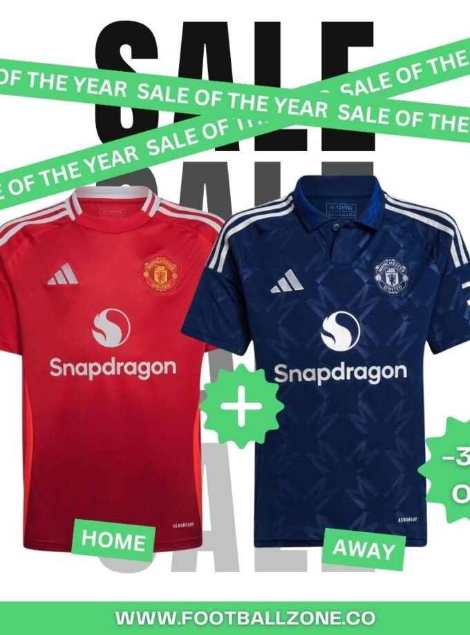x2 Man United Fan Jerseys ( 1 Home & 1 Away) 24/25