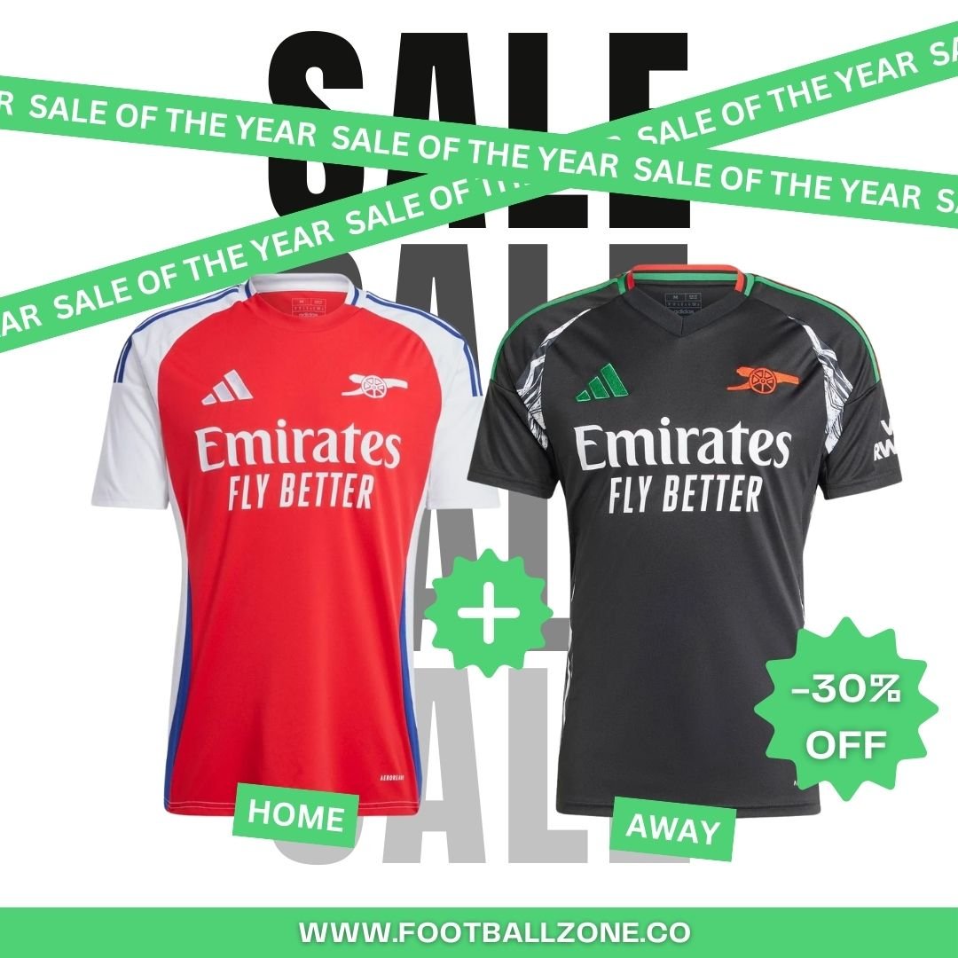 x2 Arsenal Fan Jerseys ( 1 Home & 1 Away) 24/25
