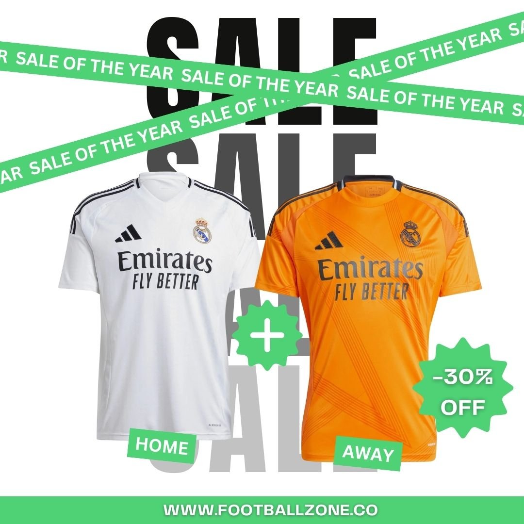 x2 Real Madrid Fan Jerseys ( 1 Home & 1 Away) 24/25