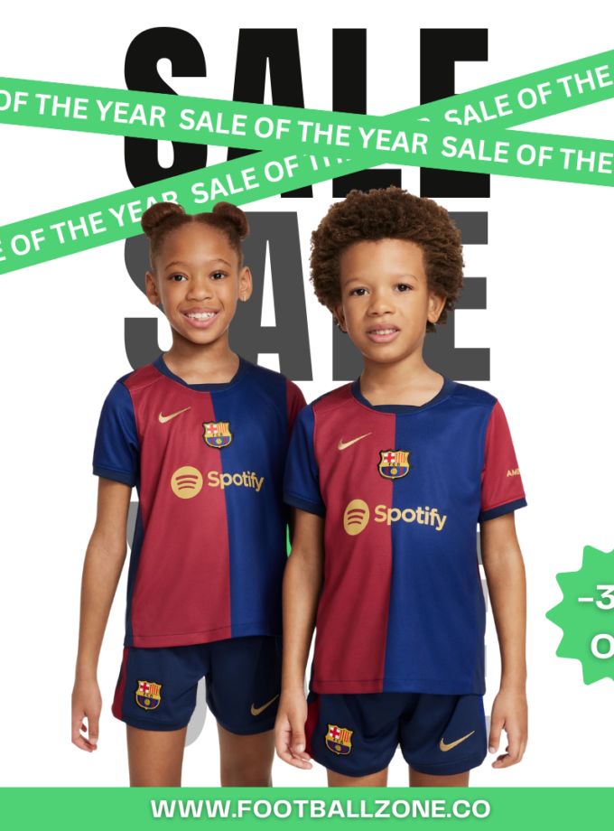 Junior Barcelona Home Kit 24/25-Jersey & Shorts