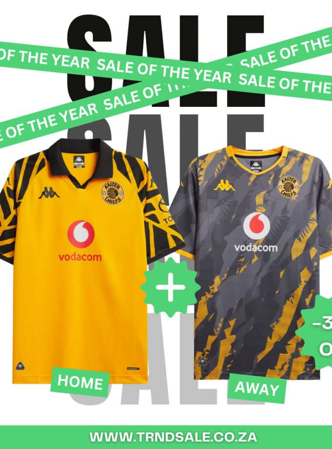 x2 Kaizer Chiefs Fan Jerseys ( 1 Home & 1 Away) 25/26
