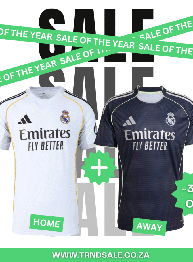 x2 Real Madrid Fan Jerseys ( 1 Home & 1 Away) 25/26
